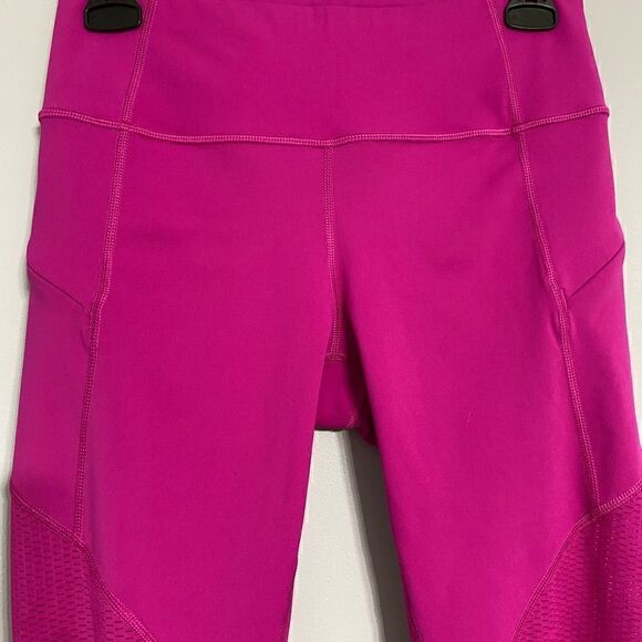 Athleta Pink Crops Leggings Women Size S - Picture 2 of 10